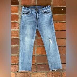 KUT from the Kloth Crop Straight Leg denim pants